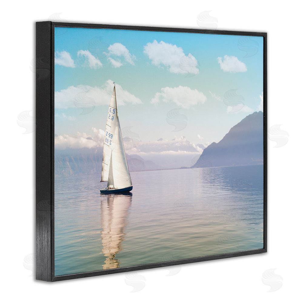 Marcus Prime Ocean Sails Lounging Black Framed Giclee Wall Art Print