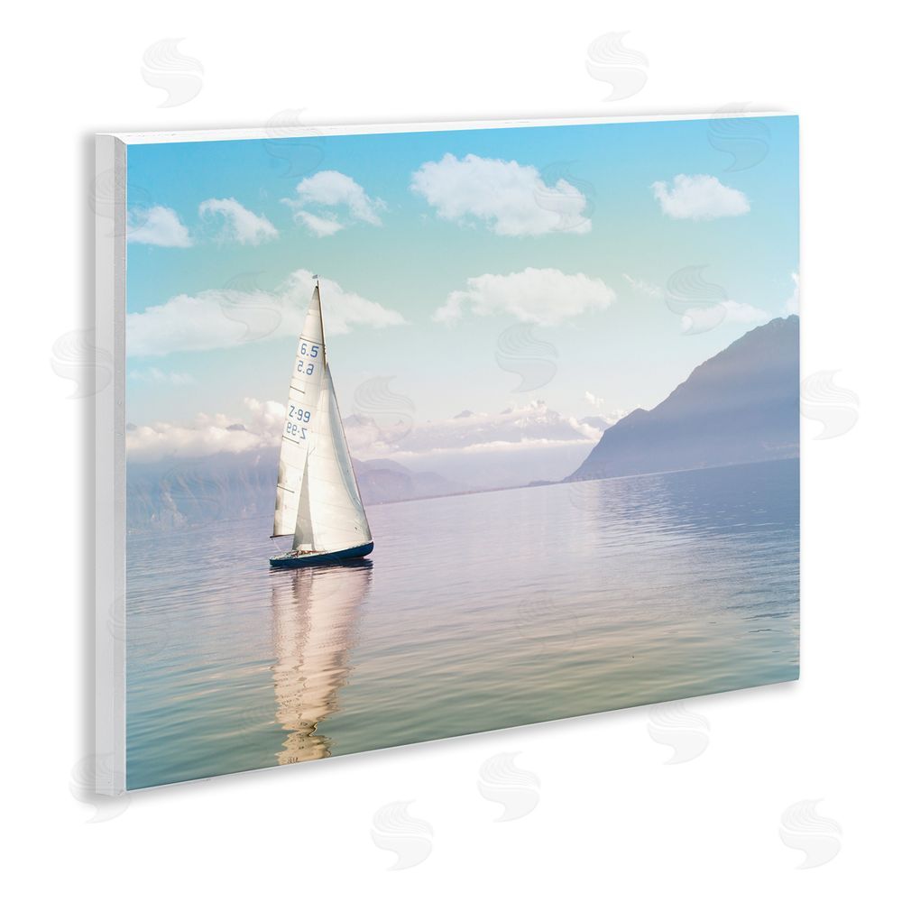 Marcus Prime Ocean Sails Lounging Wooden Wall Plaque Art Print