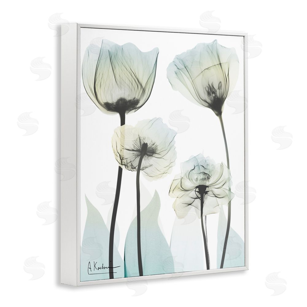 Albert Koetsier Floral Luxury Of Creation White Framed Giclee Wall Art Print