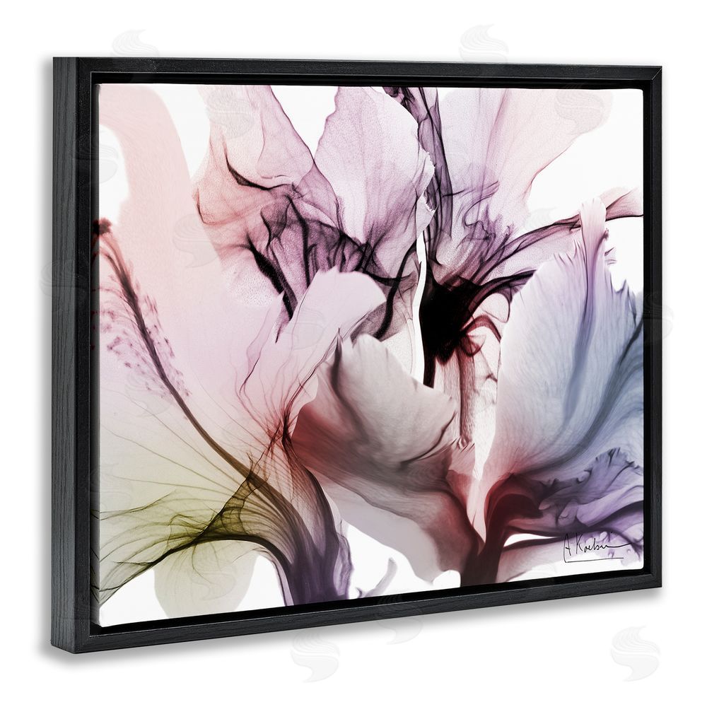 Albert Koetsier Brilliant Song Flower Petals Black Floating Frame Canvas Wall Art Print