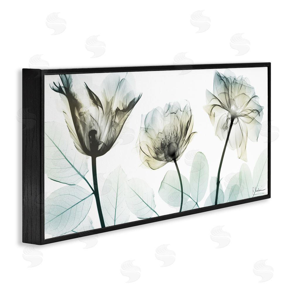 Albert Koetsier Jewel of Passion Flowers Black Framed Giclee Wall Art Print