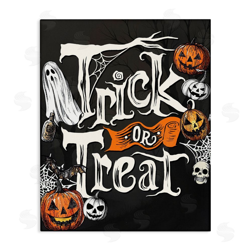 Kim Allen Trick Or Treat Vintage Traditions Canvas Wall Art Print