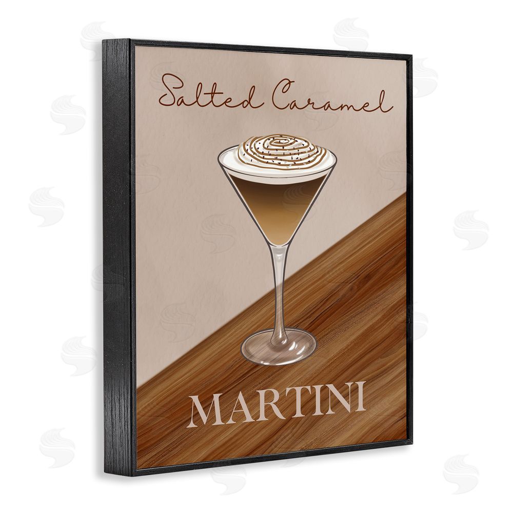 Marcus Prime Salted Caramel Martini Black Framed Giclee Wall Art Print