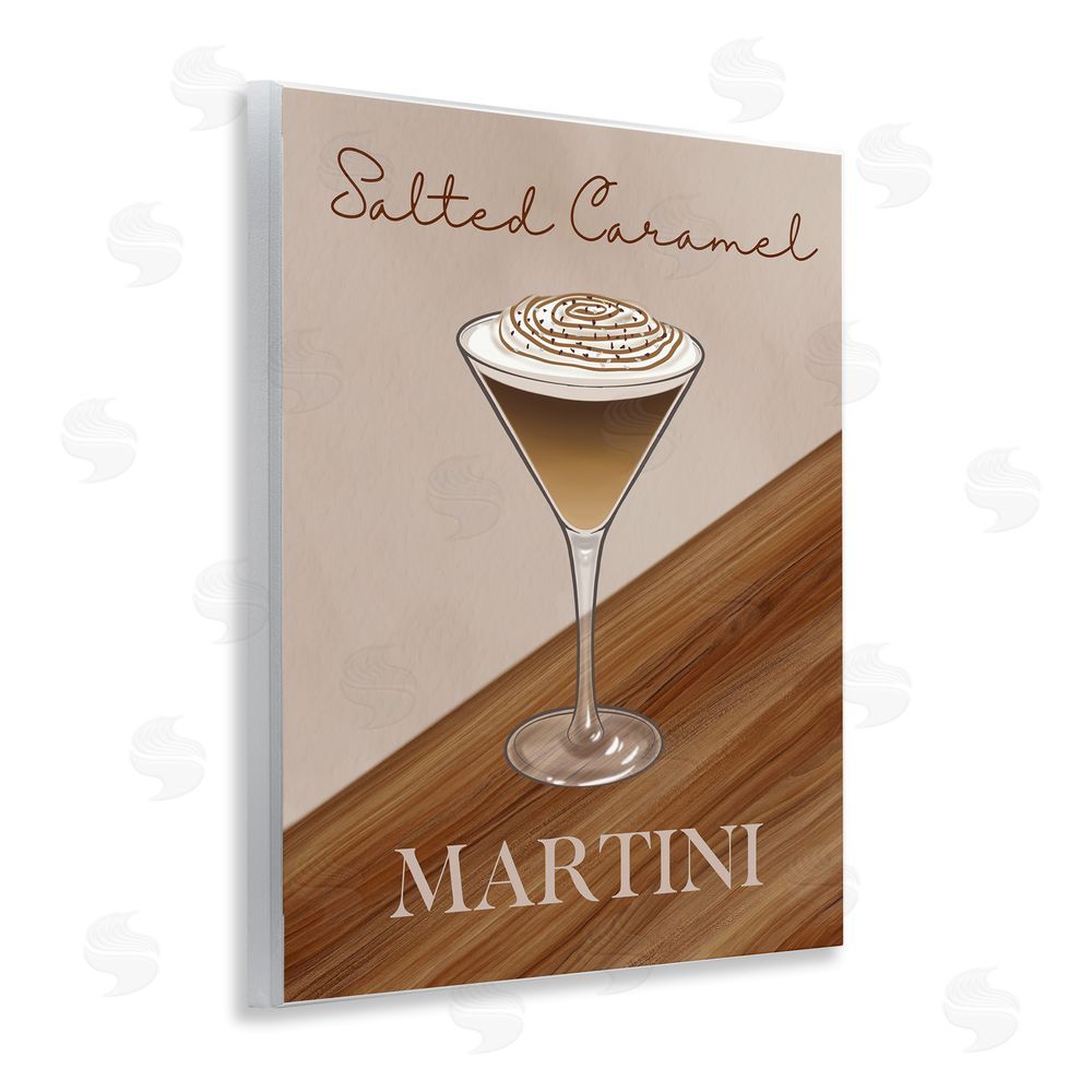 Marcus Prime Salted Caramel Martini Wooden Wall Plaque Art Print