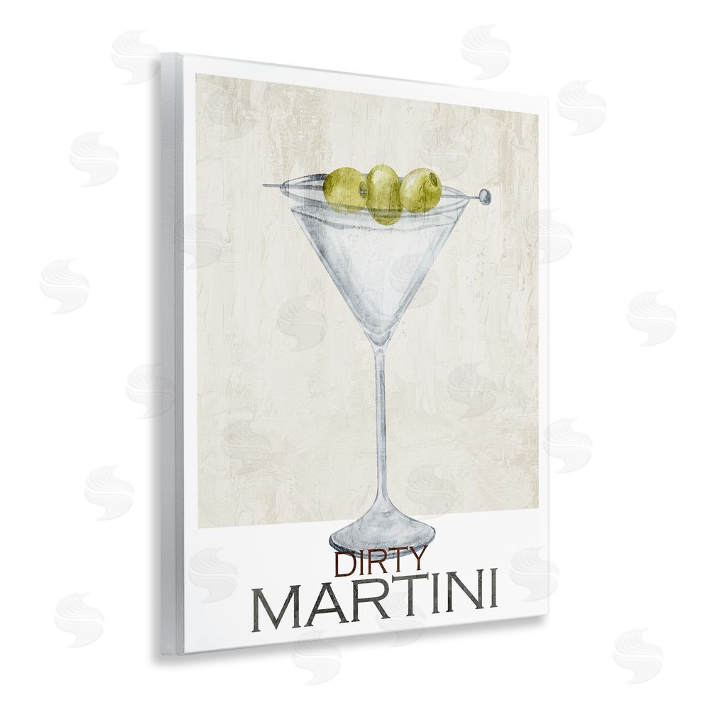 Kim Allen Dirty Martini Olives Wooden Wall Plaque Art Print