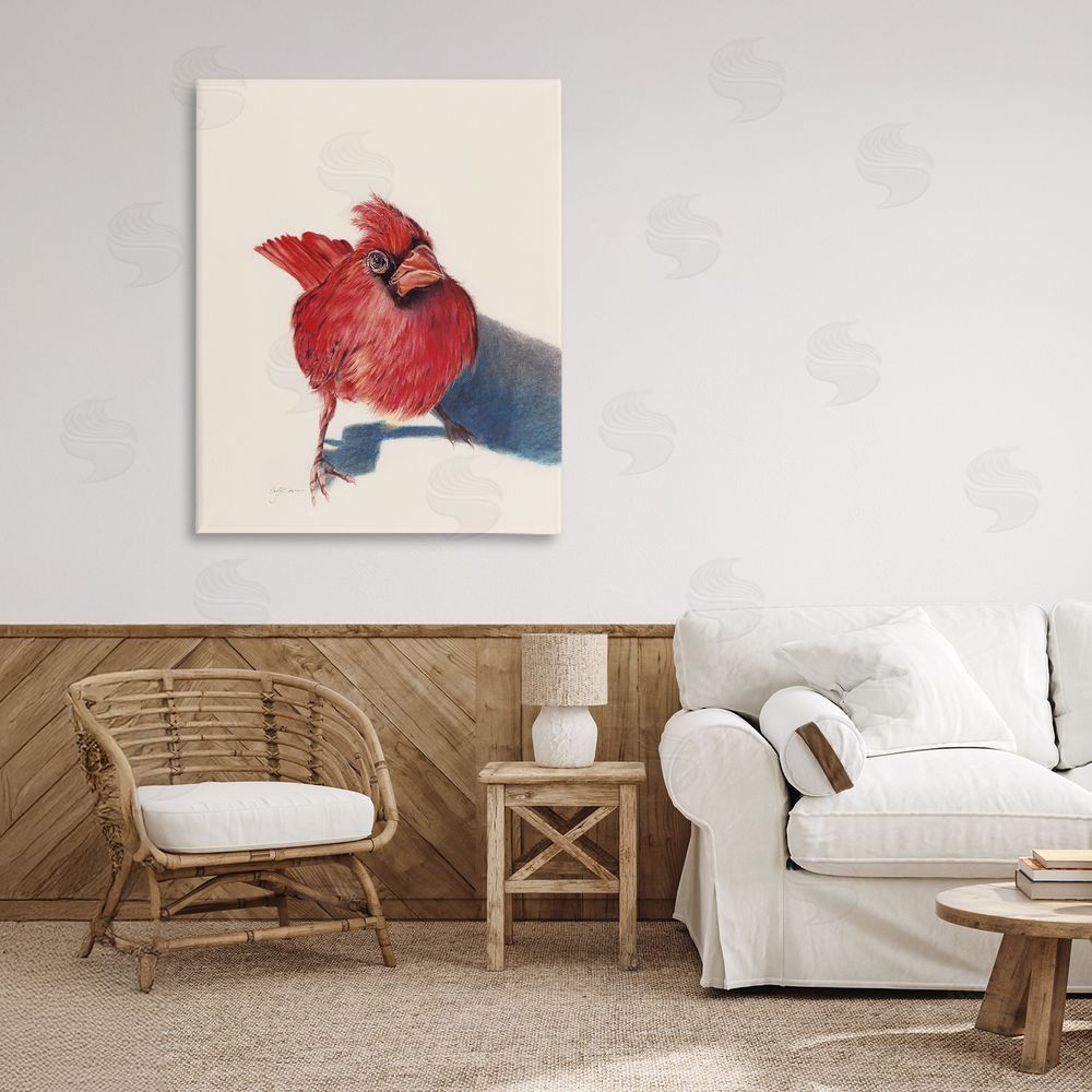 Cady Driver Standing Cardinal Bird Canvas Art on Wall