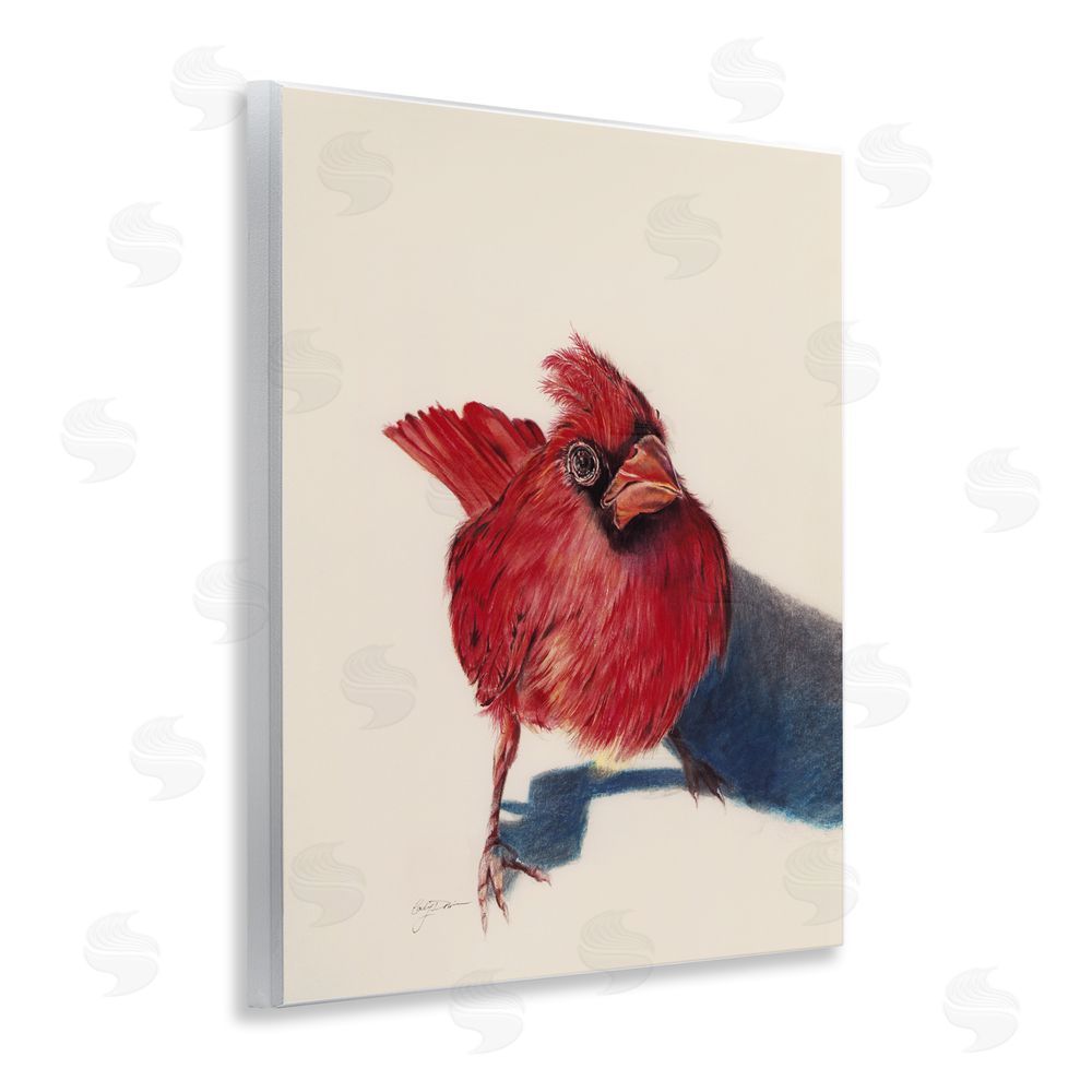Cady Driver Standing Cardinal Bird Wall Plaque Art Print