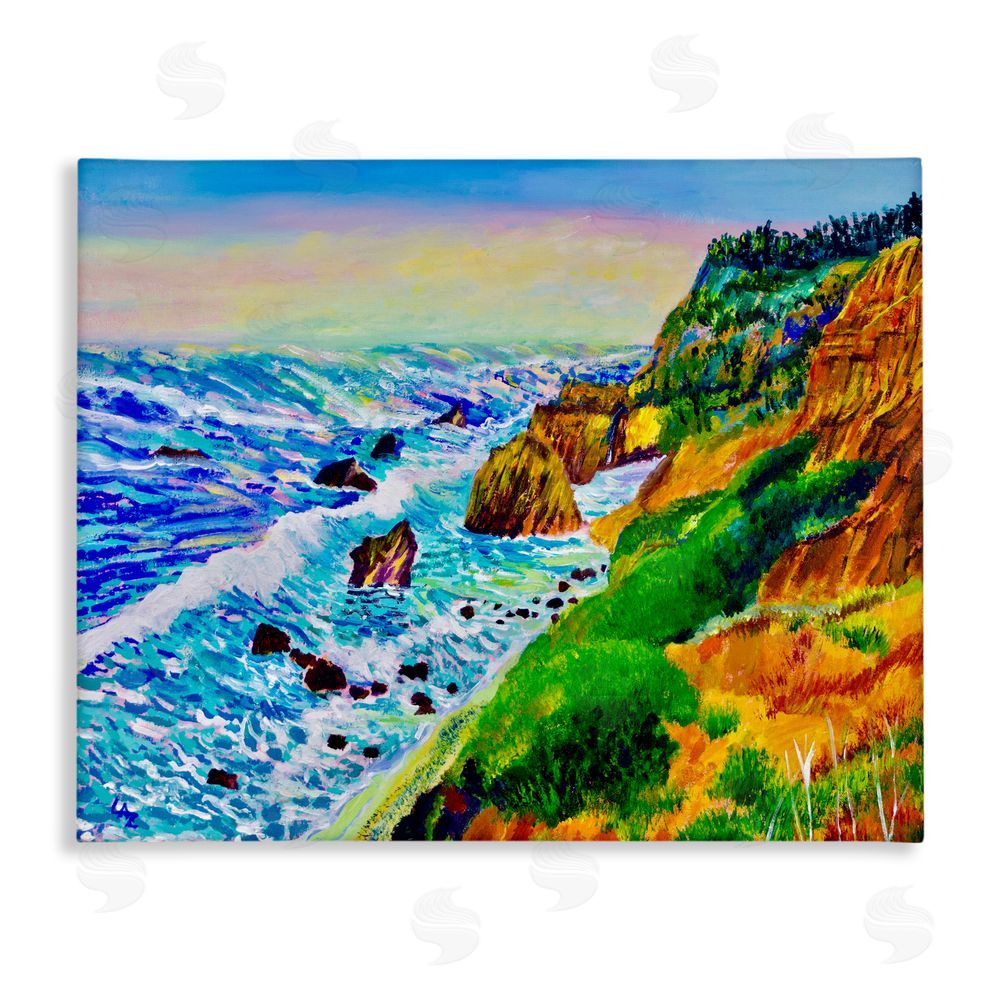 Lee Ann Zirbes Coastal Daydream Waves Canvas Wall Art Print