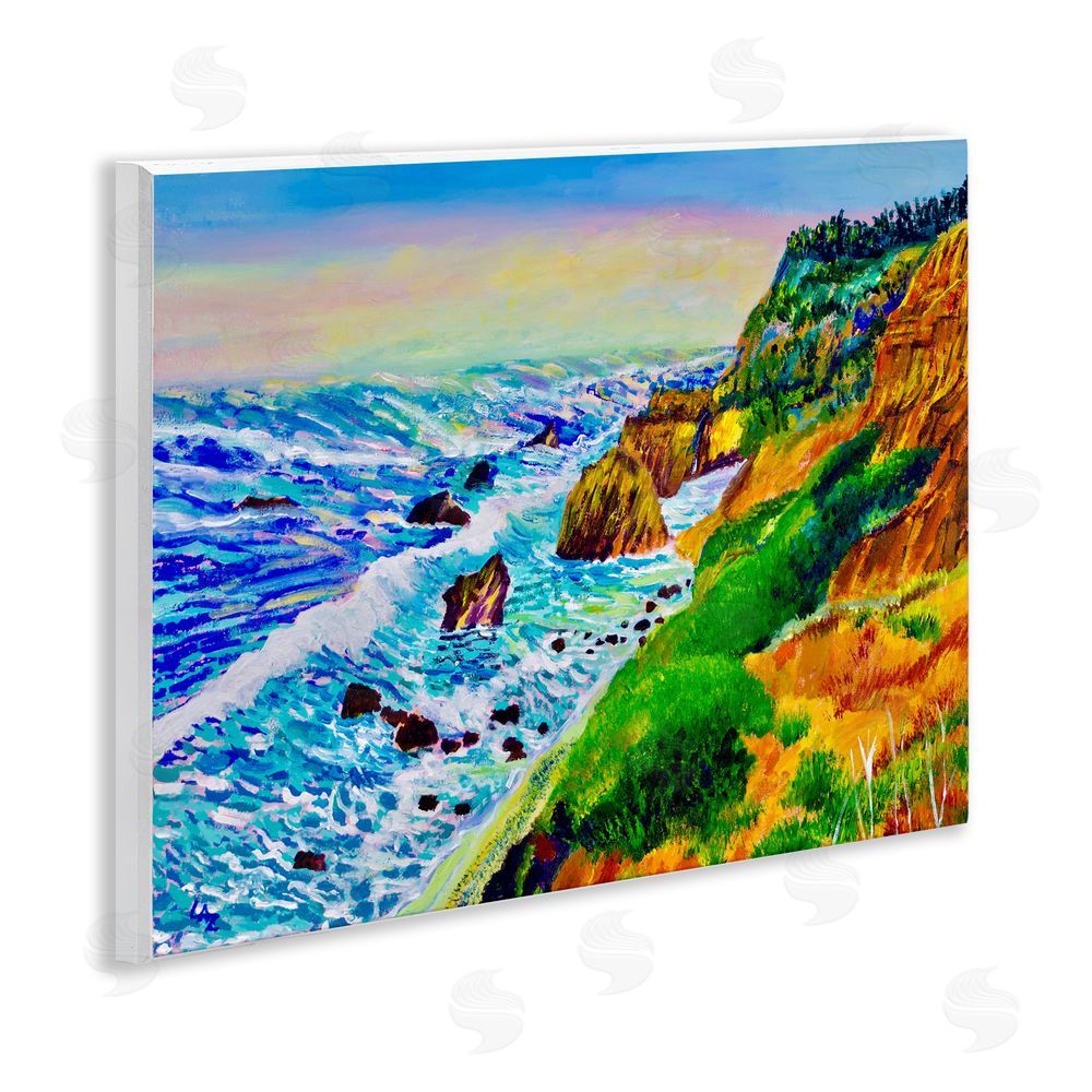 Lee Ann Zirbes Coastal Daydream Waves Wall Plaque Art Print