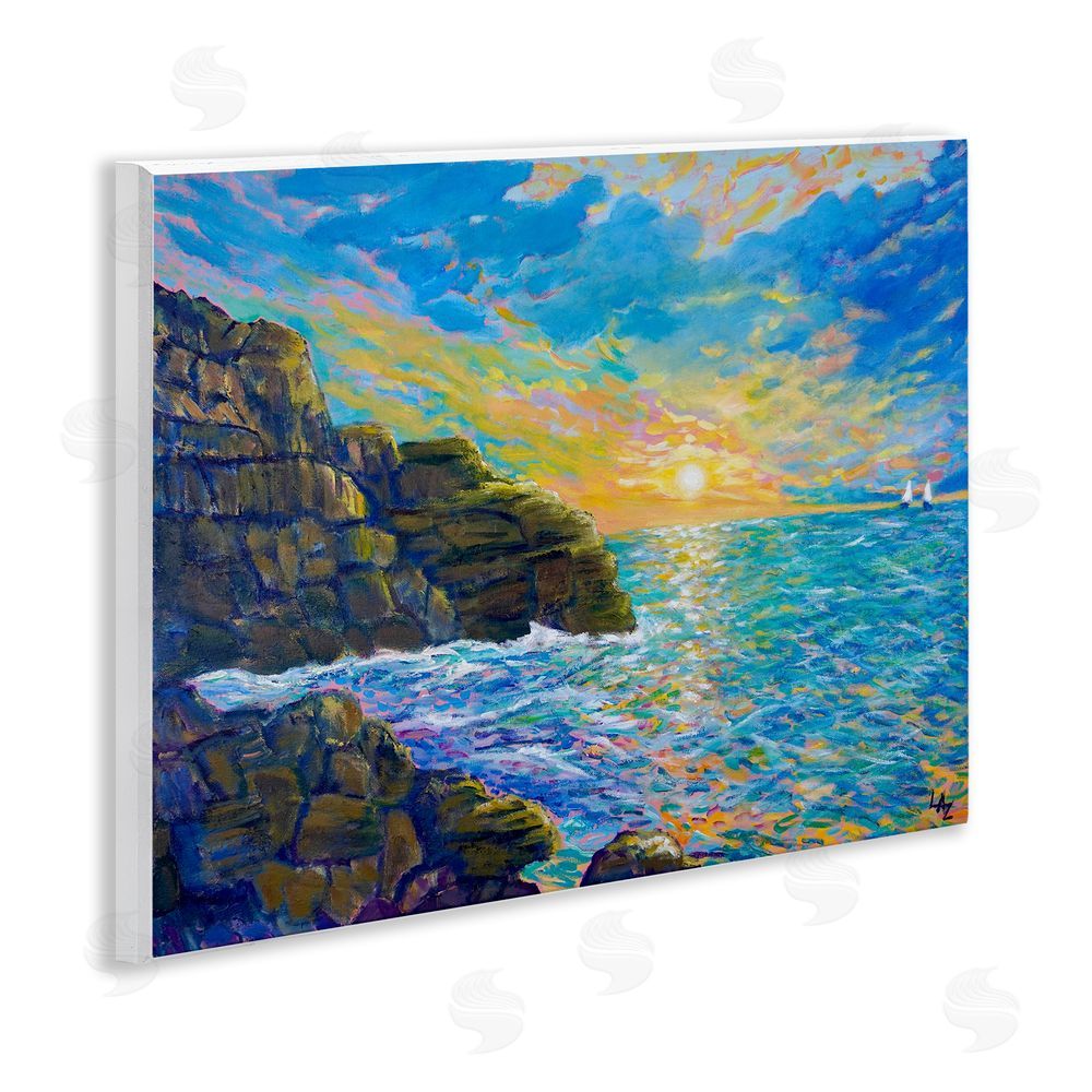 Lee Ann Zirbes Reflections Of The Sea Wall Plaque Art Print
