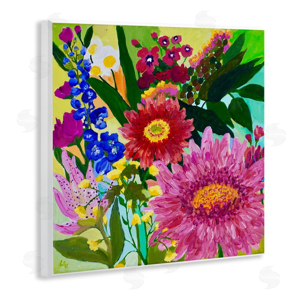 Lee Ann Zirbes Front Yard Florals Wall Plaque Art Print
