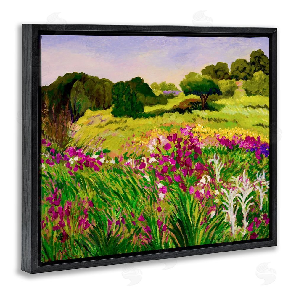 Lee Ann Zirbes Promised Vibrant Scenery Black Floating Frame Canvas Wall Art Print