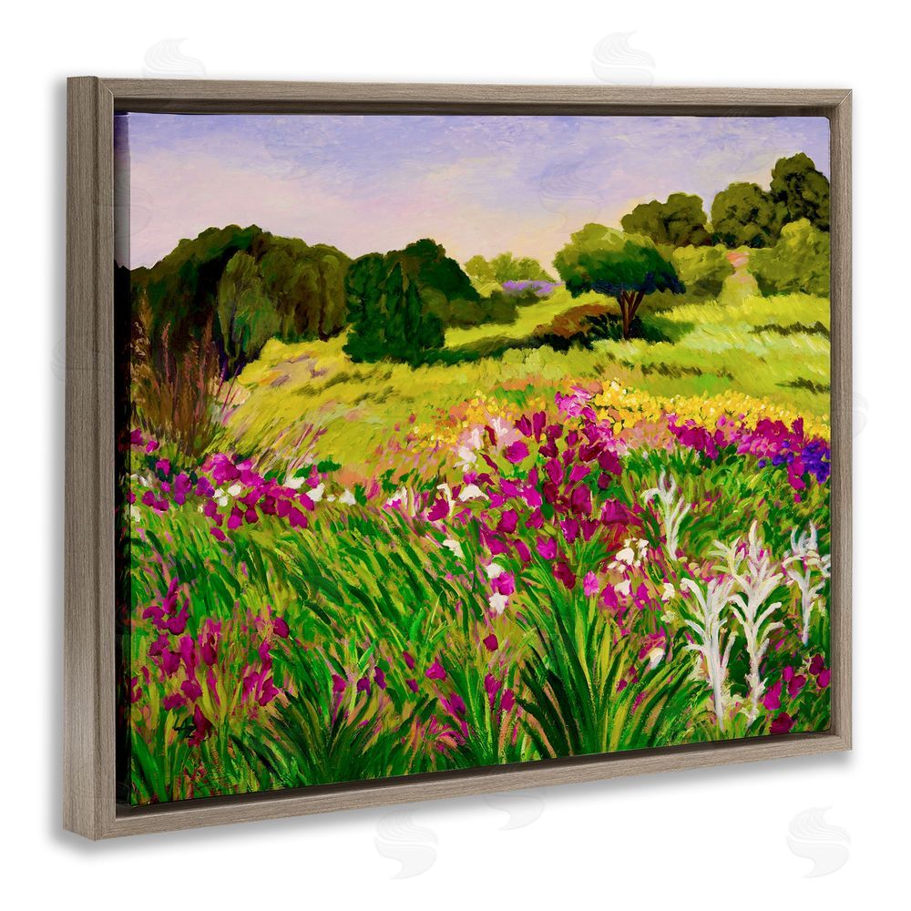 Lee Ann Zirbes Promised Vibrant Scenery Brown Floating Frame Canvas Wall Art Print