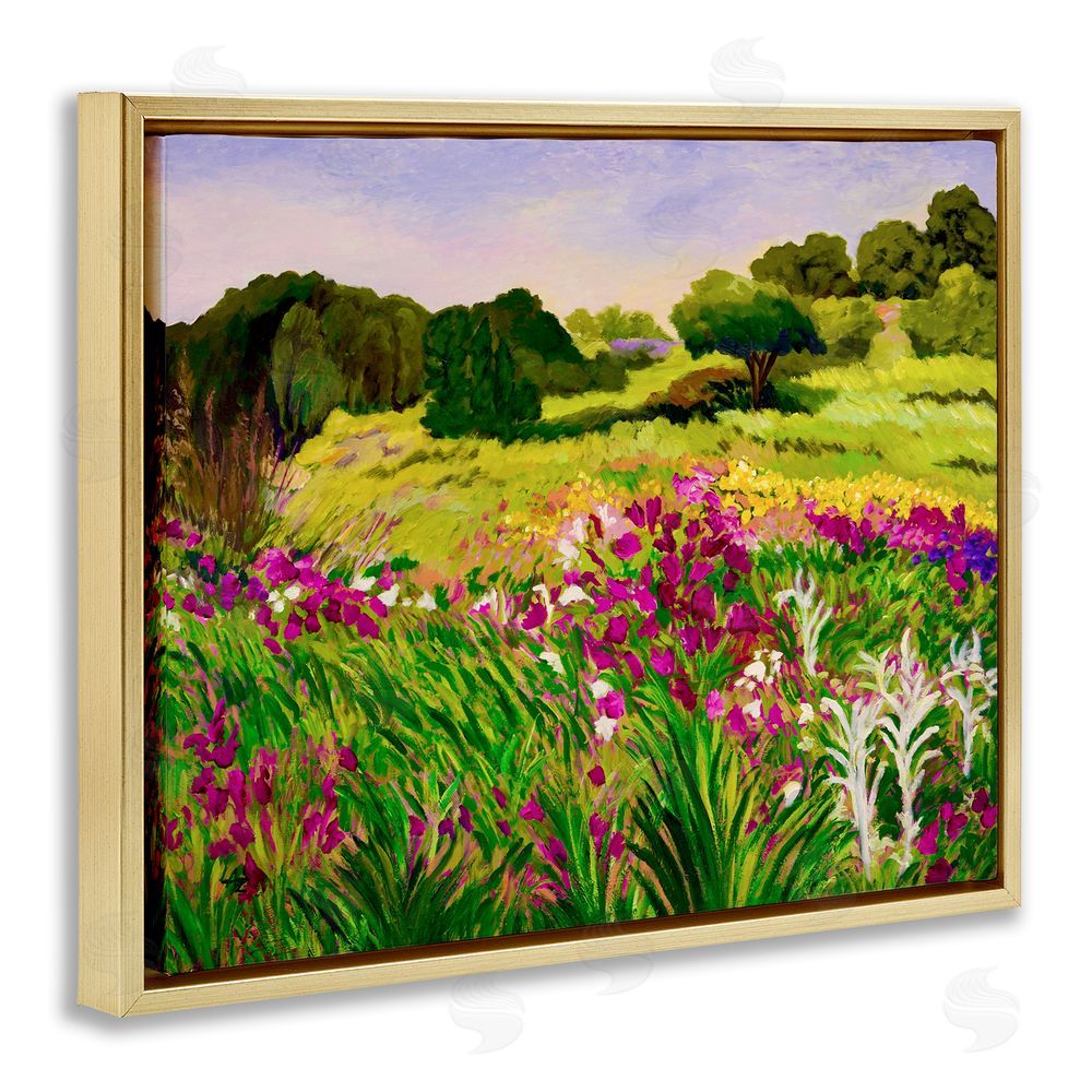Lee Ann Zirbes Promised Vibrant Scenery Gold Floating Frame Canvas Wall Art Print