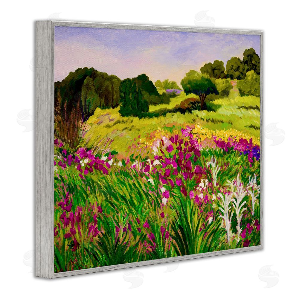 Lee Ann Zirbes Promised Vibrant Scenery Gray Framed Giclee Wall Art Print