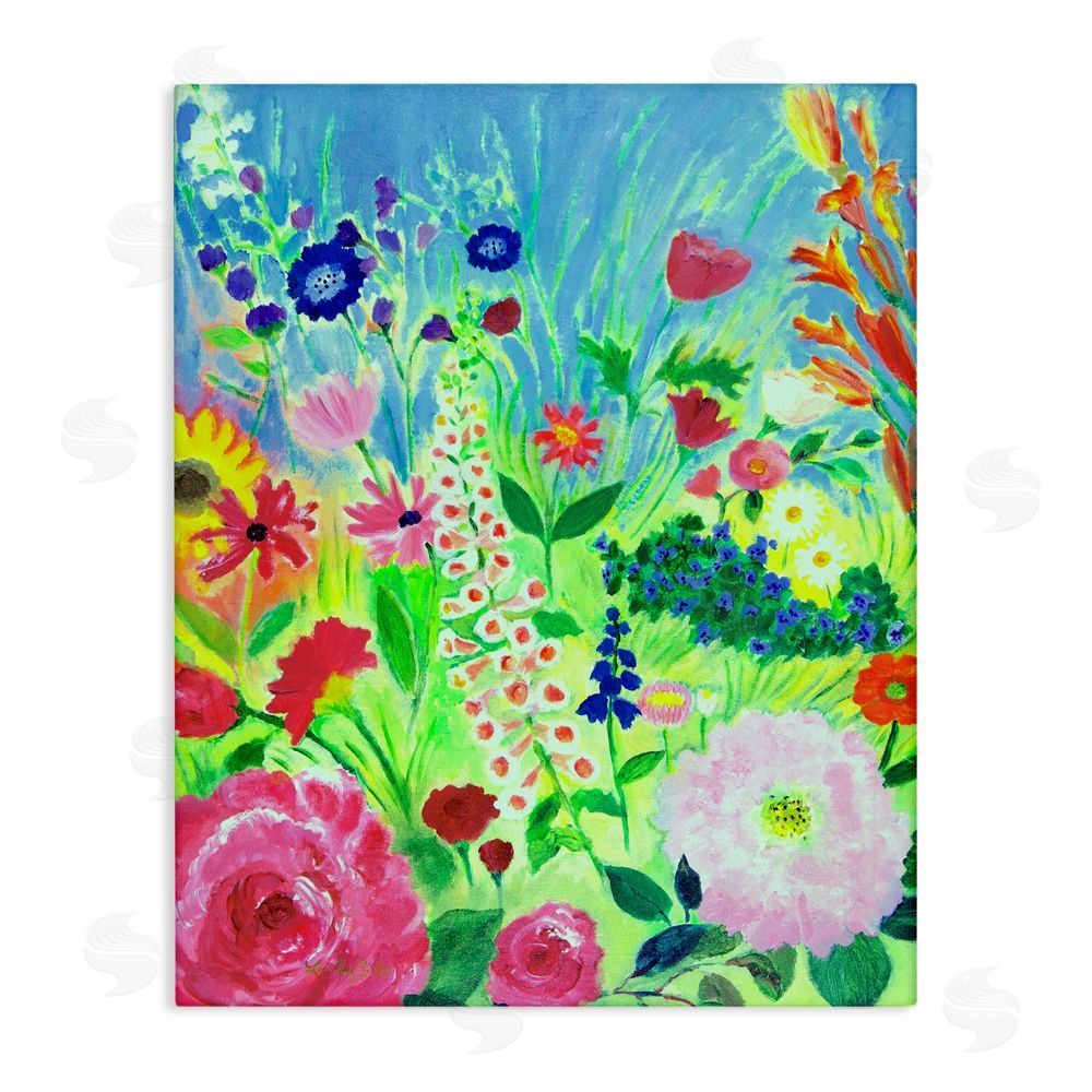Lee Ann Zirbes Vibrant Summer Botanicals Canvas Wall Art Print