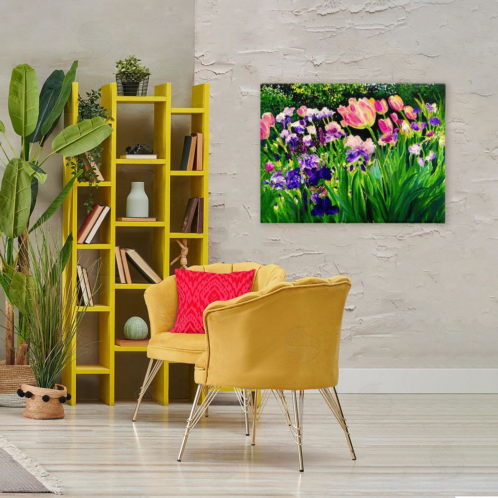 Lee Ann Zirbes Near The Windmill Garden Canvas Art on Wall