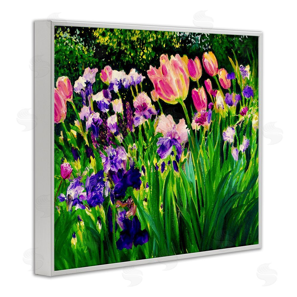 Lee Ann Zirbes Near The Windmill Garden White Framed Giclee Wall Art Print