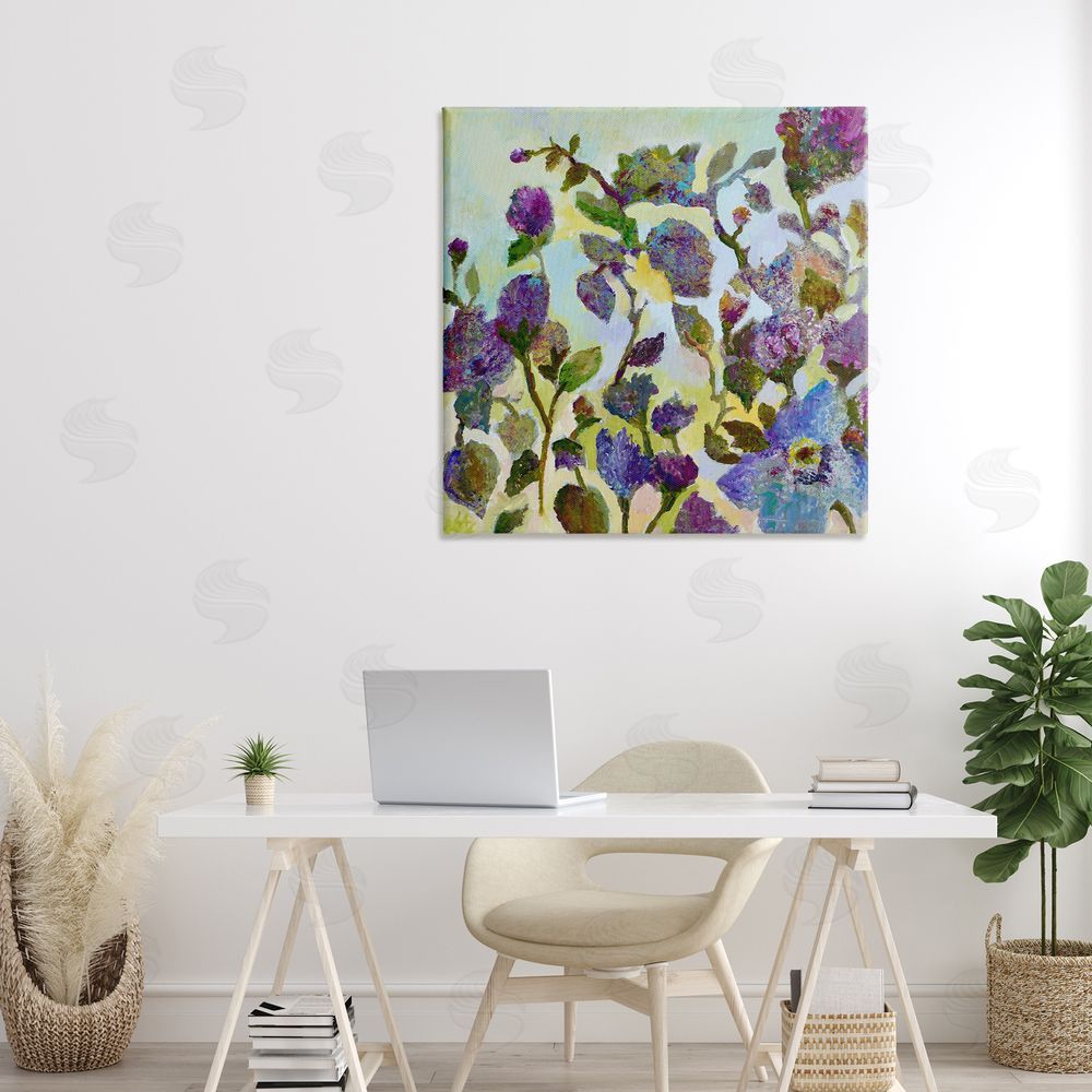 Lee Ann Zirbes Floral Tapestry Abstraction Canvas Art on Wall