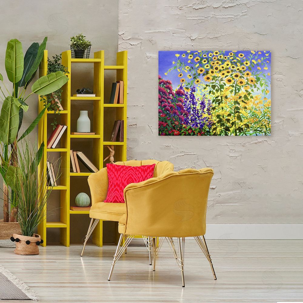Lee Ann Zirbes Looming Sunflowers Spring Garden Canvas Art on Wall