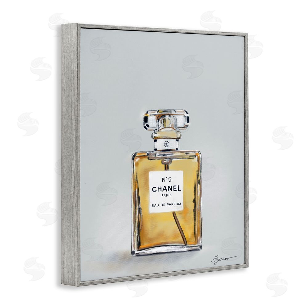Mary Sparrow Elegant Luxury Perfume Gray Framed Giclee Wall Art Print
