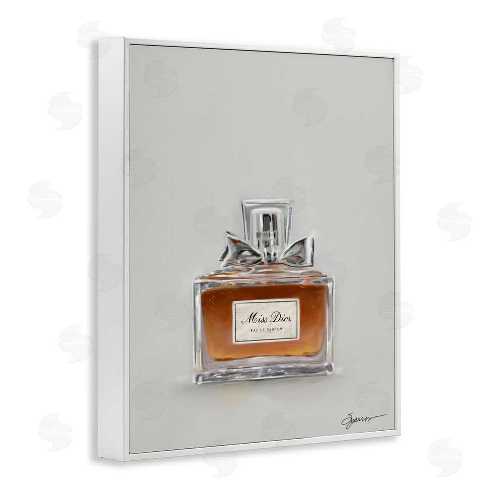 Mary Sparrow Elegant Fragrance with Bow White Framed Giclee Wall Art Print