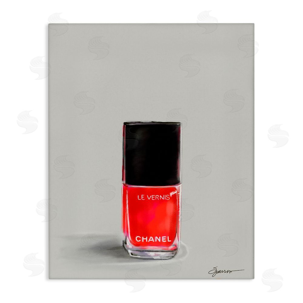 Mary Sparrow Classy Rouge Nail Polish Canvas Wall Art Print