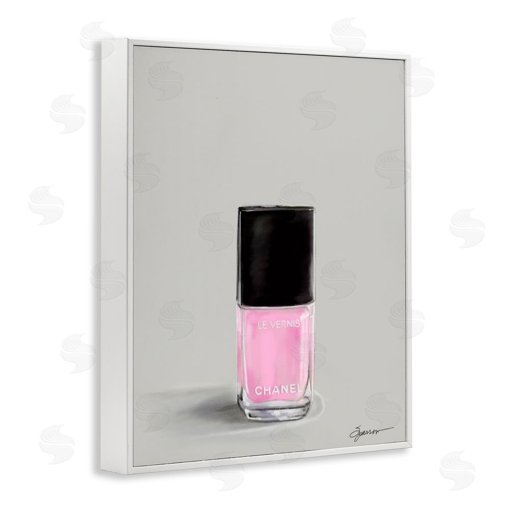 Mary Sparrow Pink Luxury Nail Polish White Framed Giclee Wall Art Print