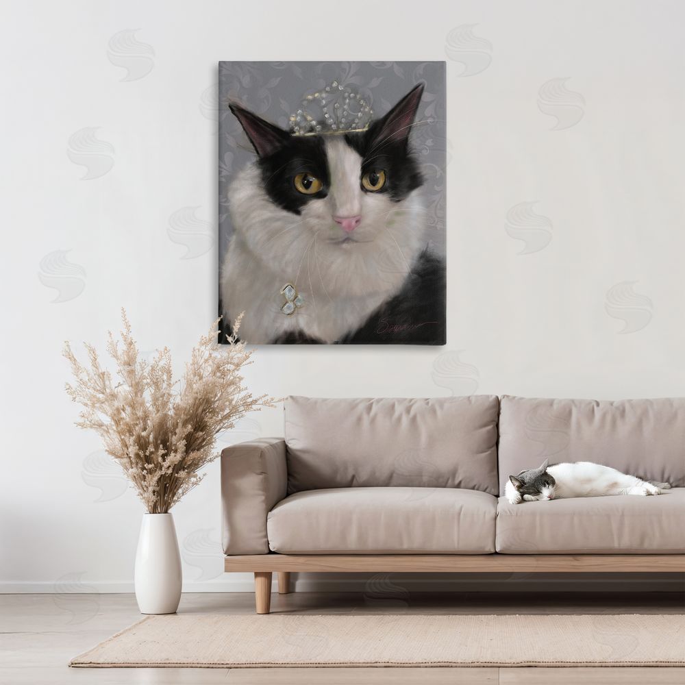 Mary Sparrow Little Princess Cat Canvas Art on Wall