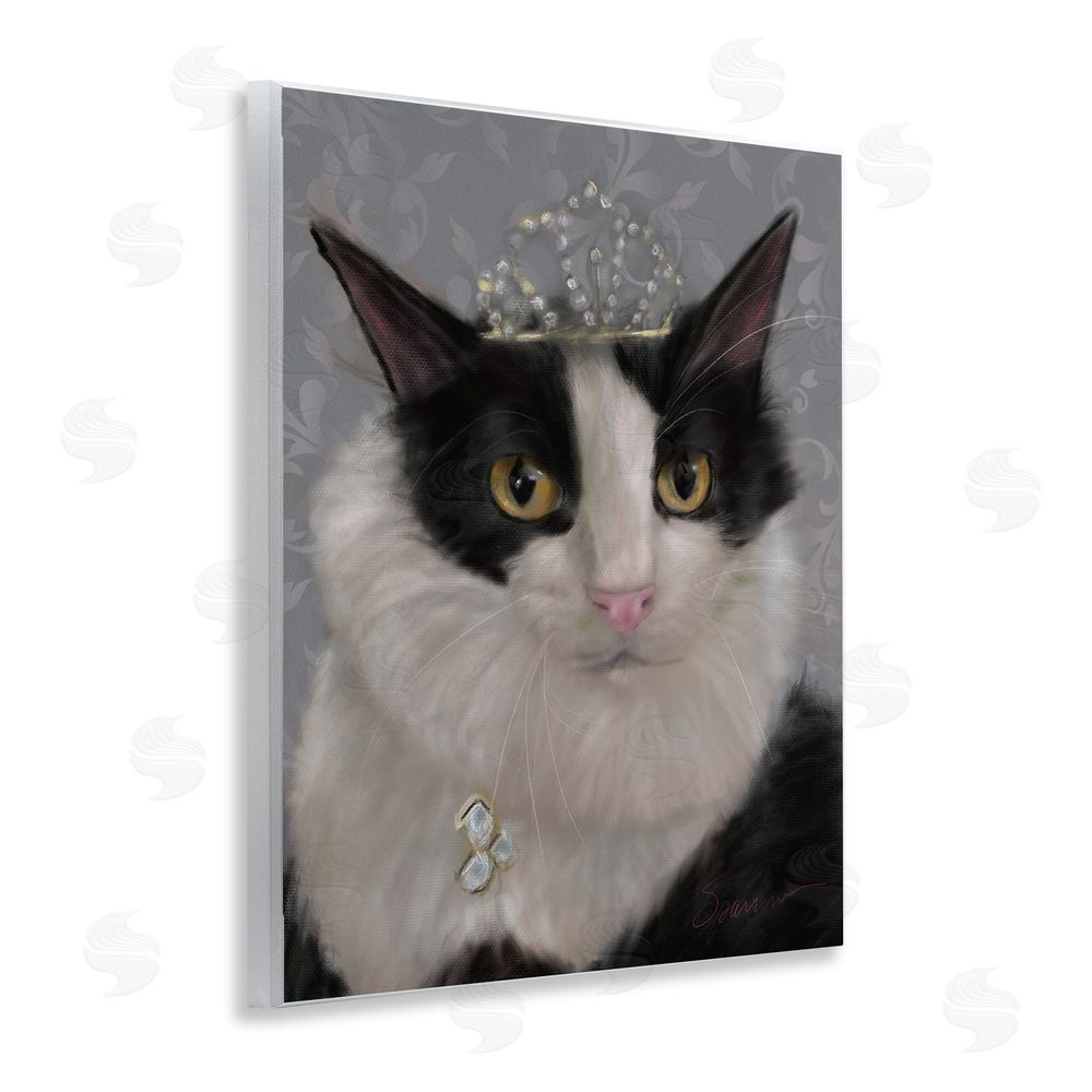 Mary Sparrow Little Princess Cat Wall Plaque Art Print