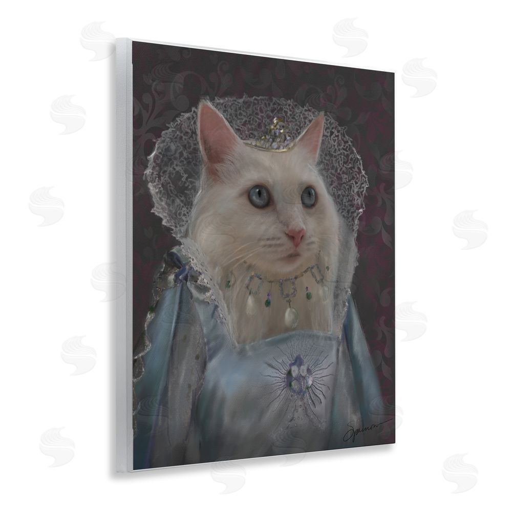 Mary Sparrow Long Live Queen Cat Wall Plaque Art Print