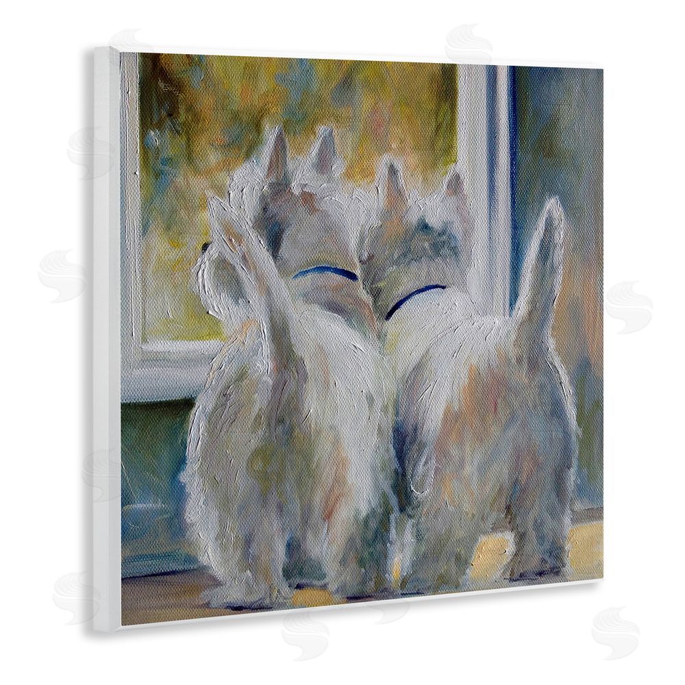 Mary Sparrow Five O'Clock Watching Dogs Wall Plaque Art Print