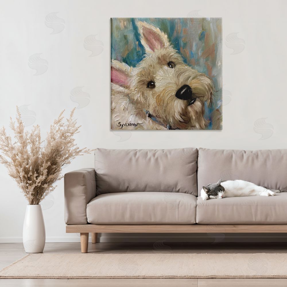 Mary Sparrow Good As Gold Terrier Canvas Art on Wall