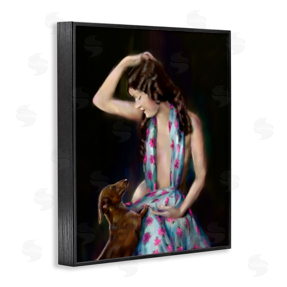 Mary Sparrow Let's Think About It Black Framed Giclee Wall Art Print