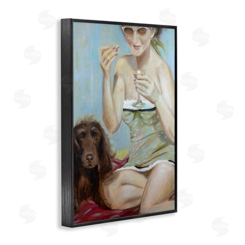 Mary Sparrow Saturday In The Park Black Framed Giclee Wall Art Print