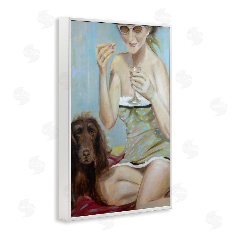 Mary Sparrow Saturday In The Park White Framed Giclee Wall Art Print
