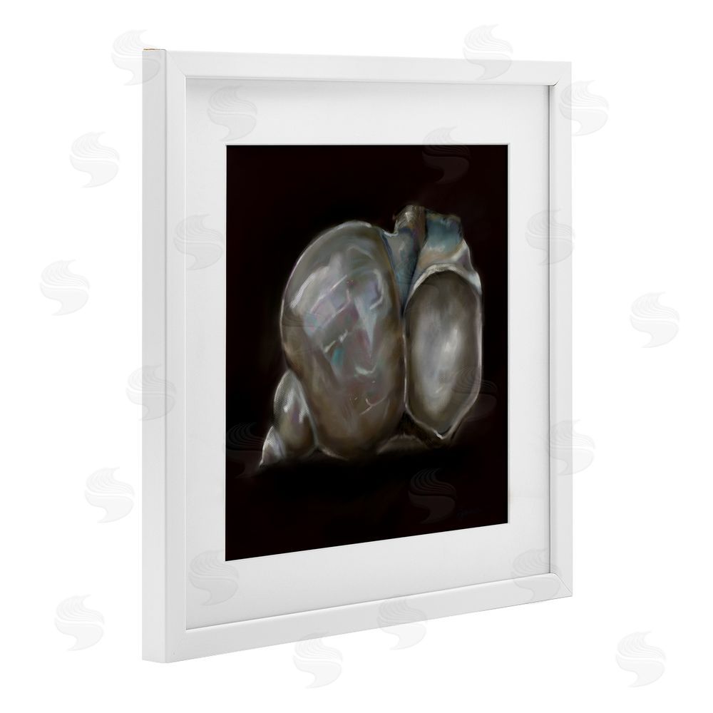 Mary Sparrow Treasure Of Sea Shell White Framed Print Under Glass with Mat Wall Art