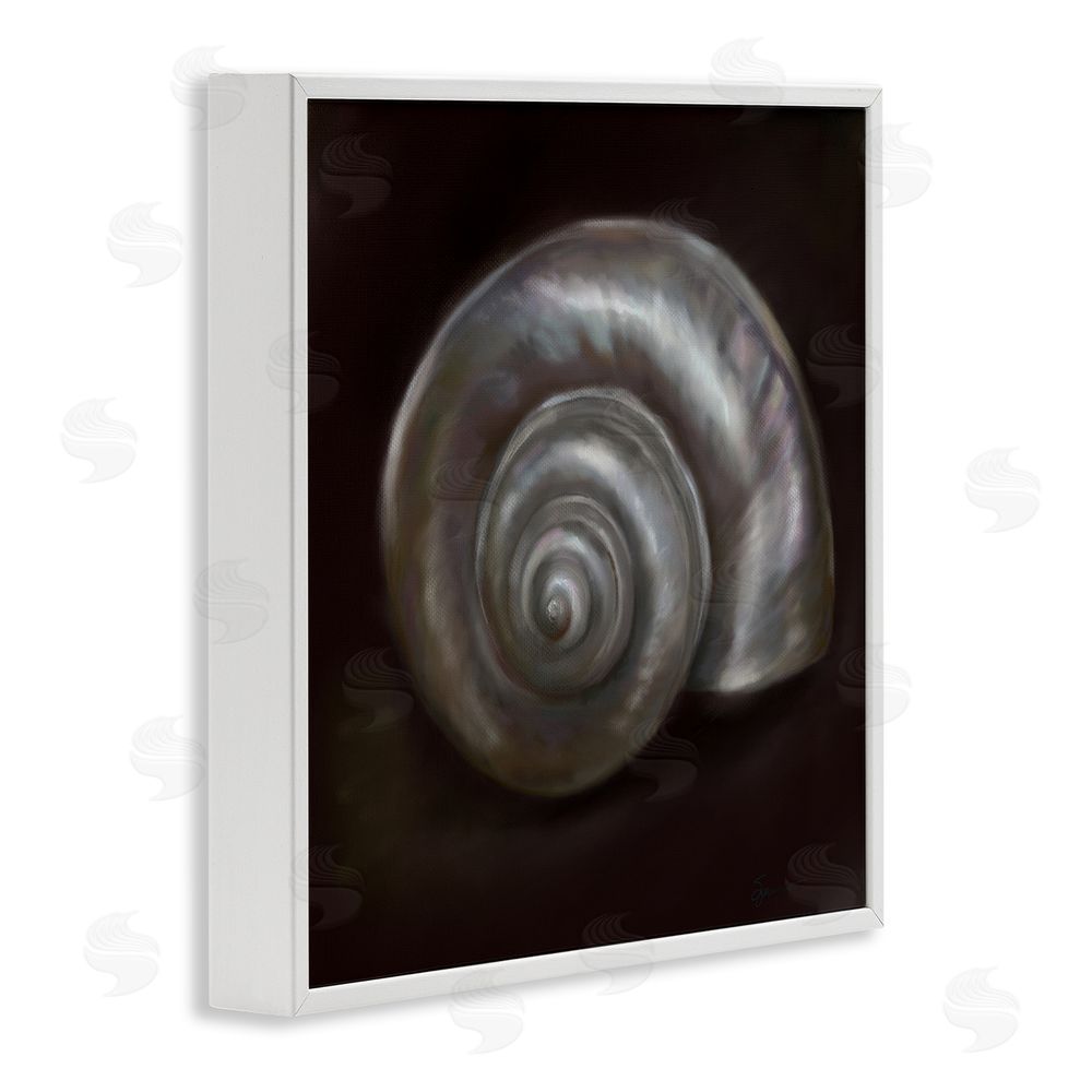 Mary Sparrow Spiral Treasure Of Sea White Framed Giclee Wall Art Print