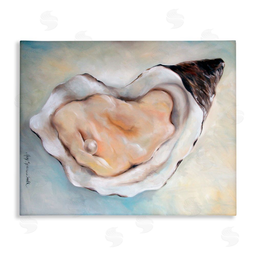 Mary Sparrow Luminescent Oyster Pearl Canvas Wall Art Print