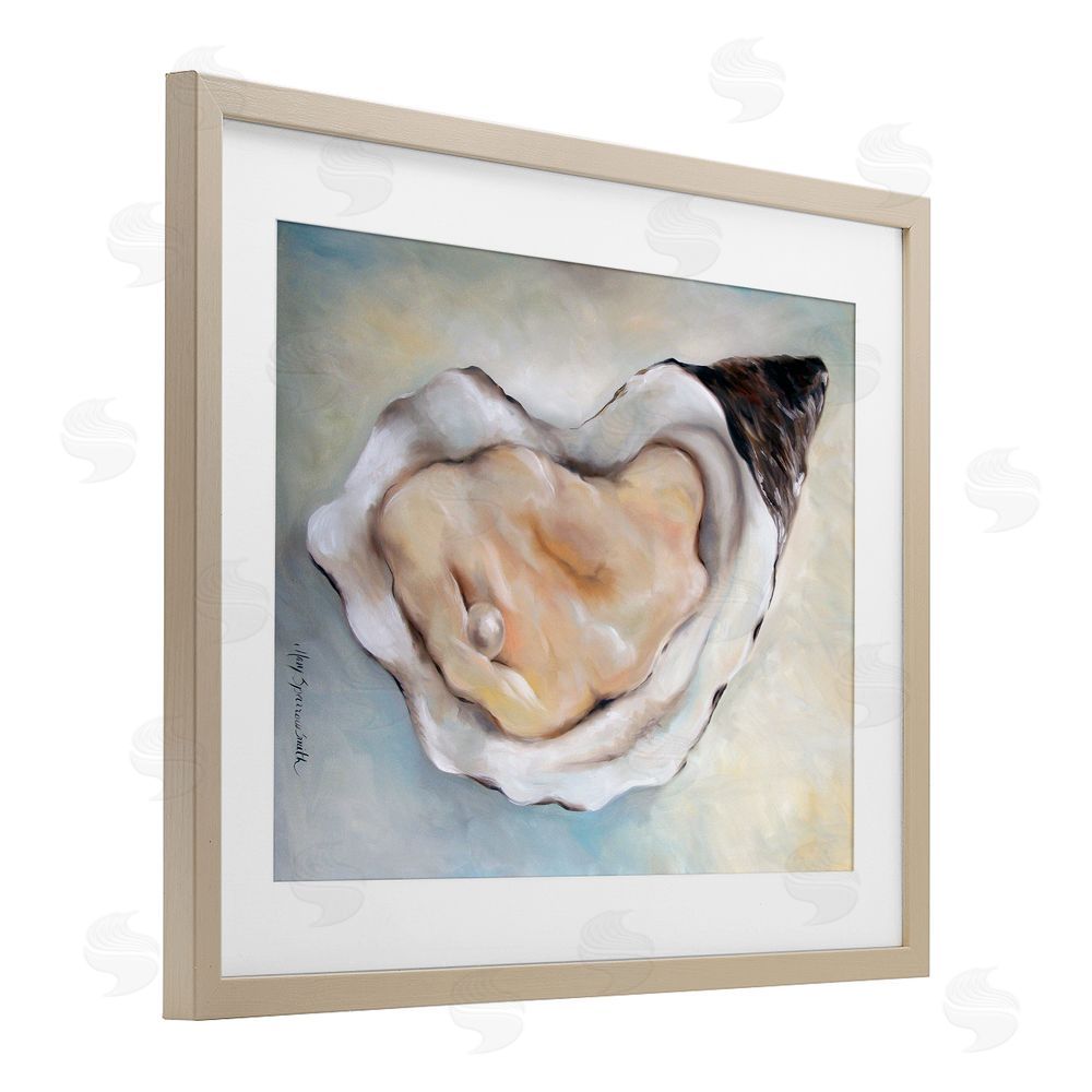 Mary Sparrow Luminescent Oyster Pearl Birch Framed Print Under Glass with White Mat Wall Art