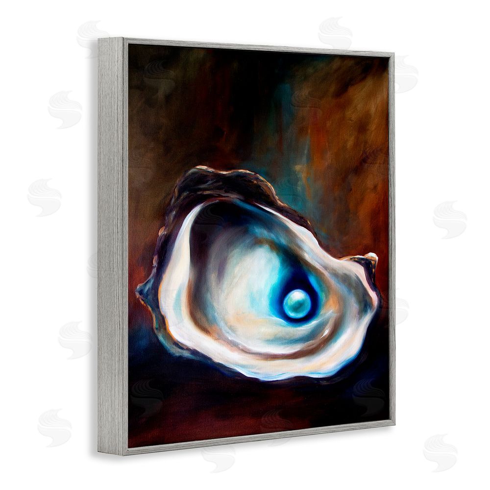 Mary Sparrow Hidden Treasure Pearl Gray Framed Giclee Wall Art Print