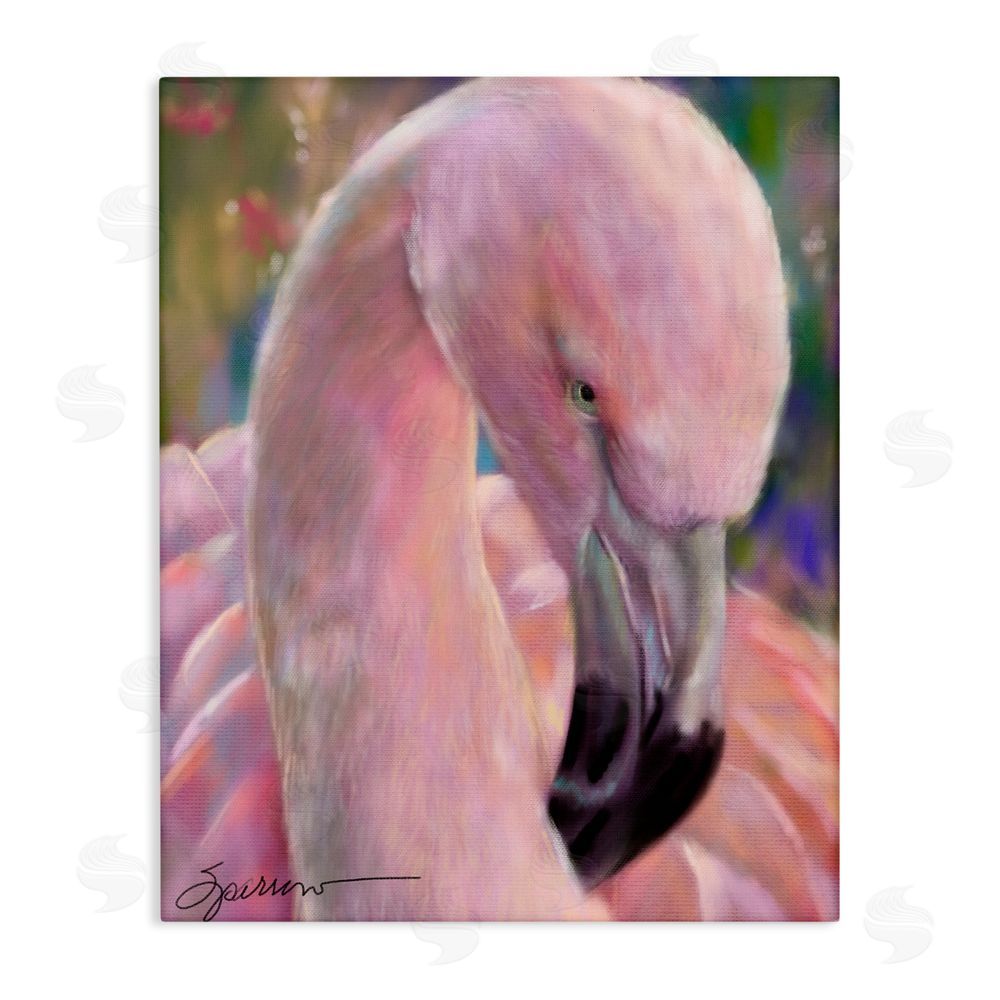 Mary Sparrow Mingo The Flamingo Canvas Wall Art Print
