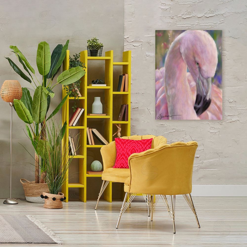 Mary Sparrow Mingo The Flamingo Canvas Art on Wall