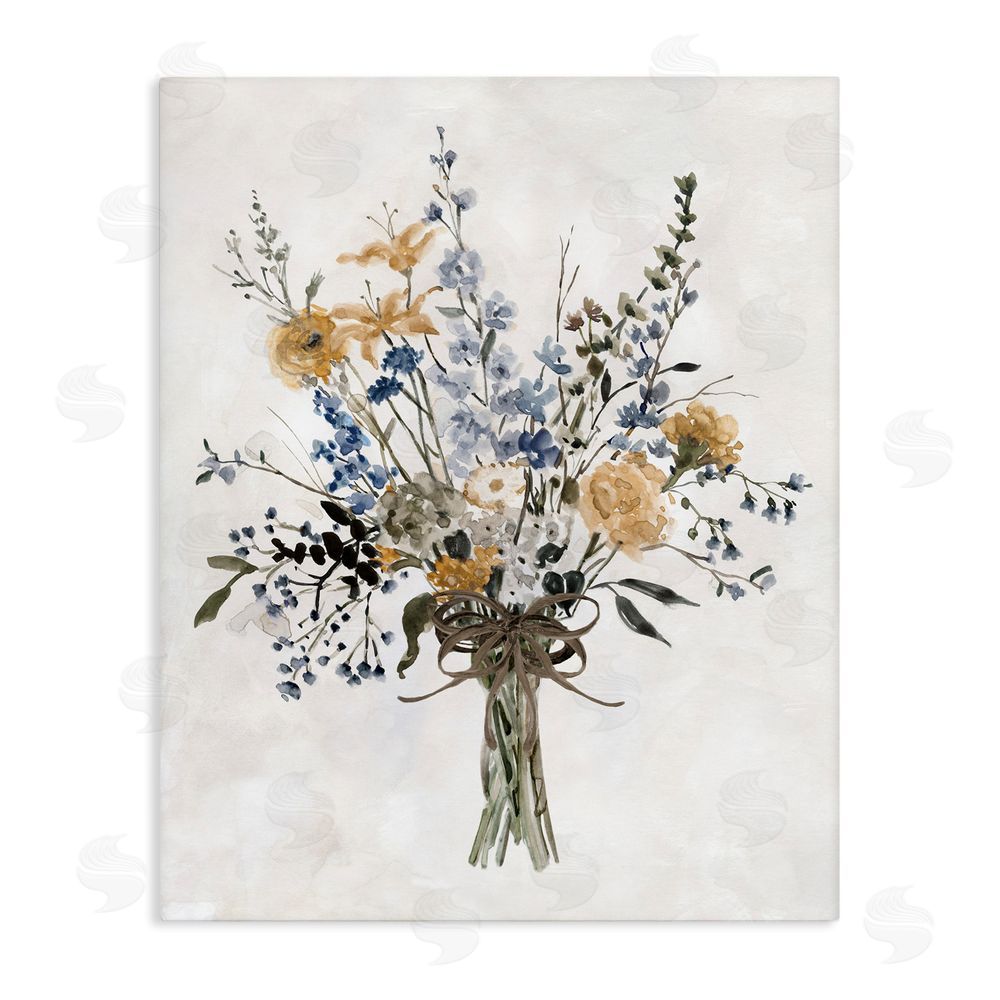 Carol Robinson Delicate Botanicals Bushel Stretched Canvas Wall Art Print
