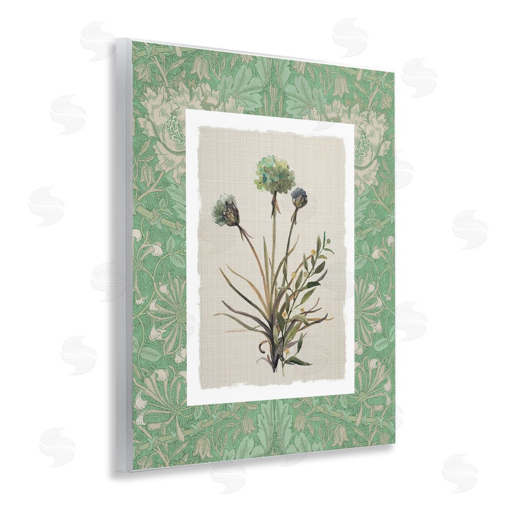 Carol Robinson Vintage Foliage in Green Wooden Wall Plaque Art Print