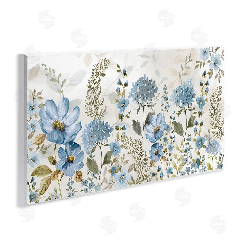 Nan Subdued Meadow Foliage Wooden Wall Plaque Art Print