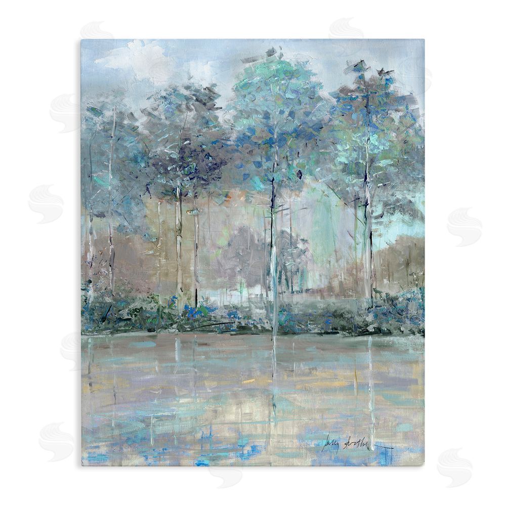Sally Swatland Subdued Expression of Trees Stretched Canvas Wall Art Print