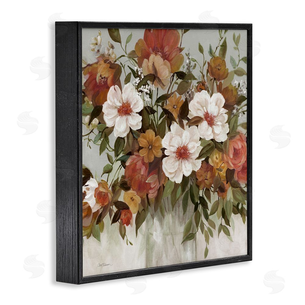 Carol Robinson Muted Vibe Bouquet Black Framed Giclee Wall Art Print