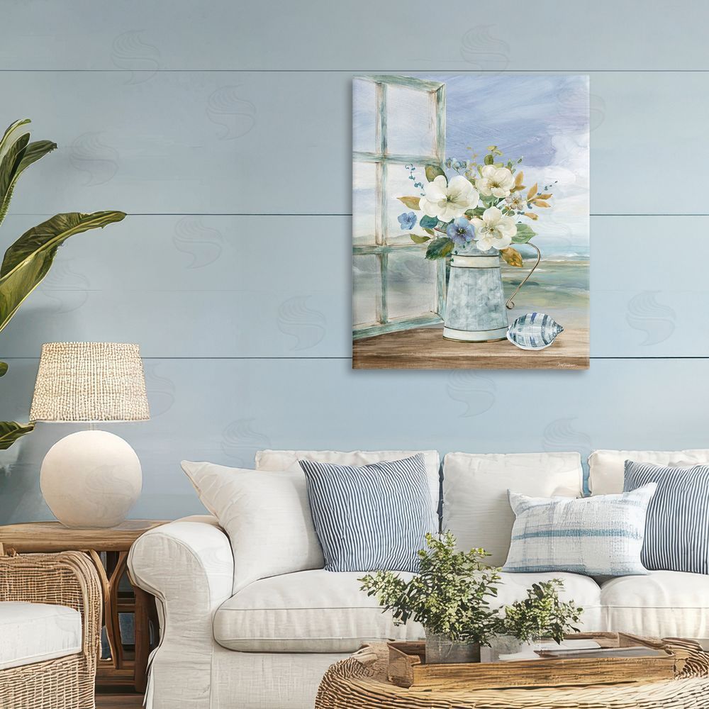 Carol Robinson Seaside Floral Bouquet Window 