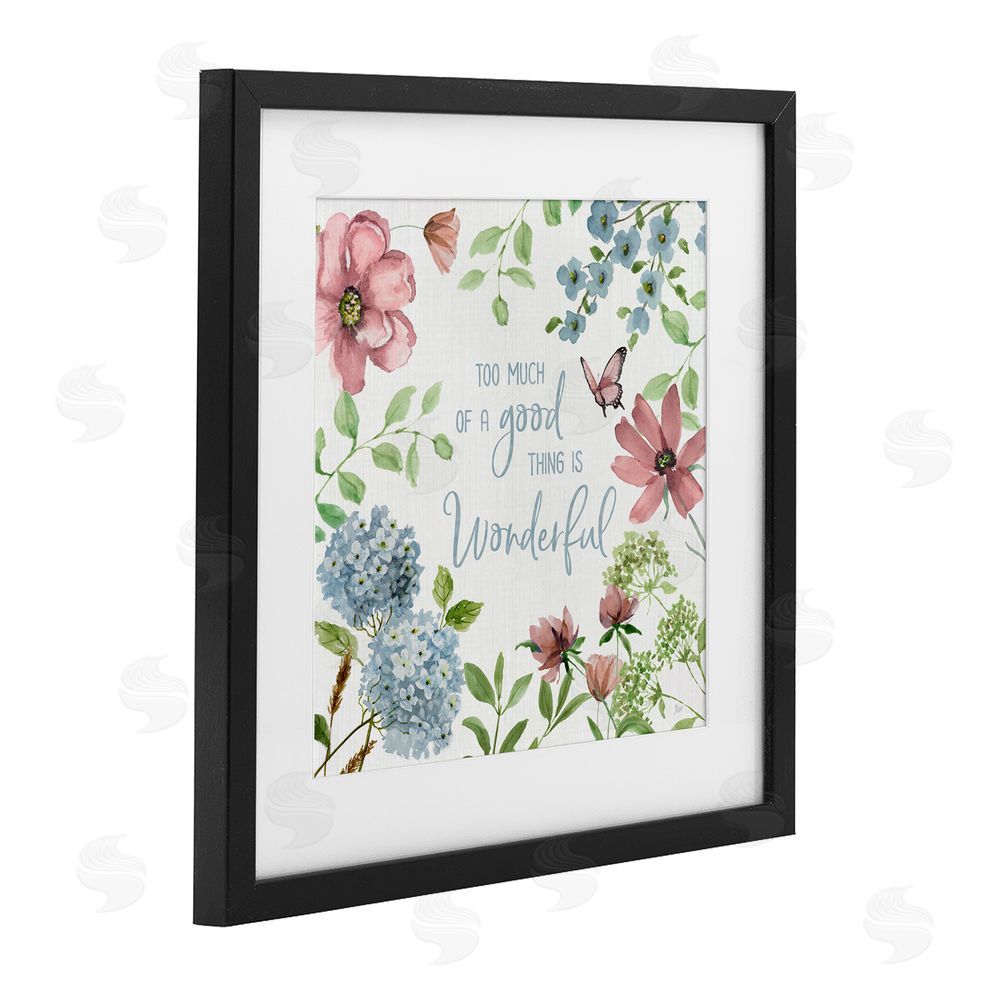 Nan Too Much Of A Good Thing Black Framed Print Under Glass Wall Art